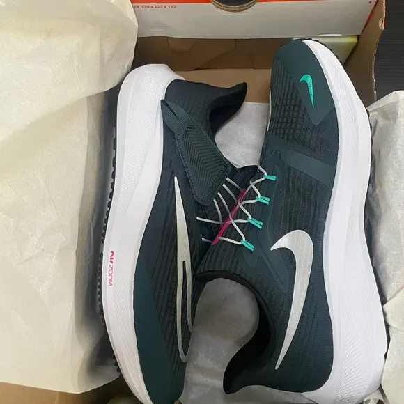 Black and Silver Athletic Shoes