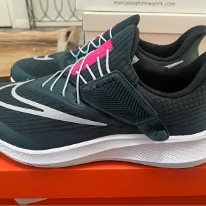 Black and Silver Athletic Shoes