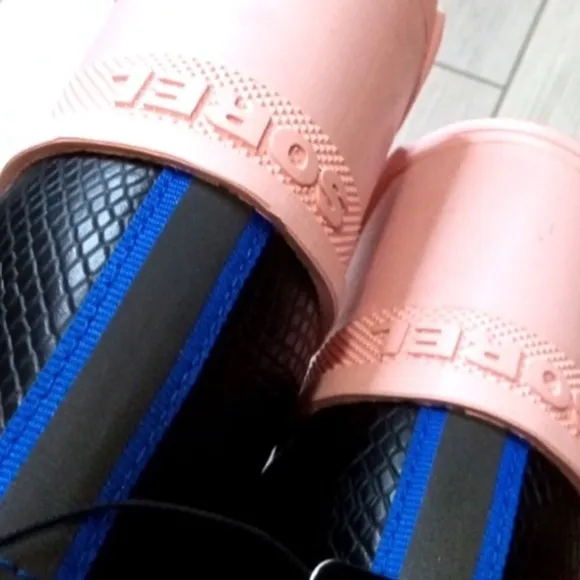 Black Boots with Pink Soles