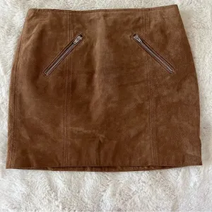 Blank NYC Suede Leather Mini Skirt