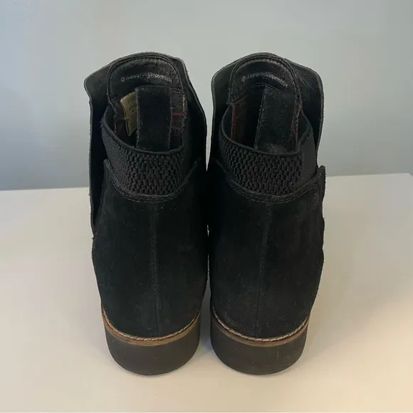 Blondo Perla Waterproof Black Suede Leather Ankle Boots Booties Size 8
