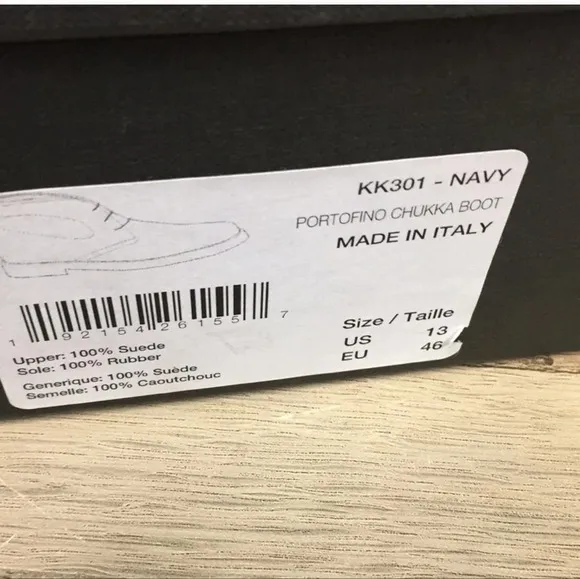 Blue Italian Chukka Boots