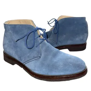 Blue Suede Chukka Boots