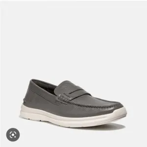 BNIB Coach Heather Grey Hybrid Driver Loafer Slip Ons Size 8.5