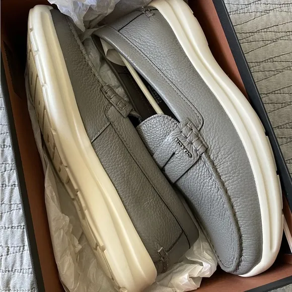 BNIB Coach Heather Grey Hybrid Driver Loafer Slip Ons Size 8.5