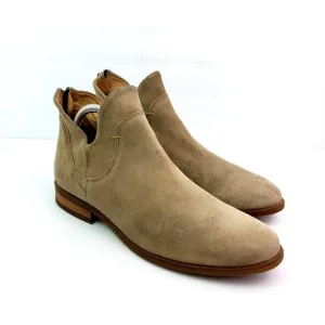 Born Arula Womens Size 9 Beige Suede Zip Ankle Booties Boot Shoes F76602