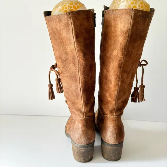 Born Beckett Brown Suede Leather Boots