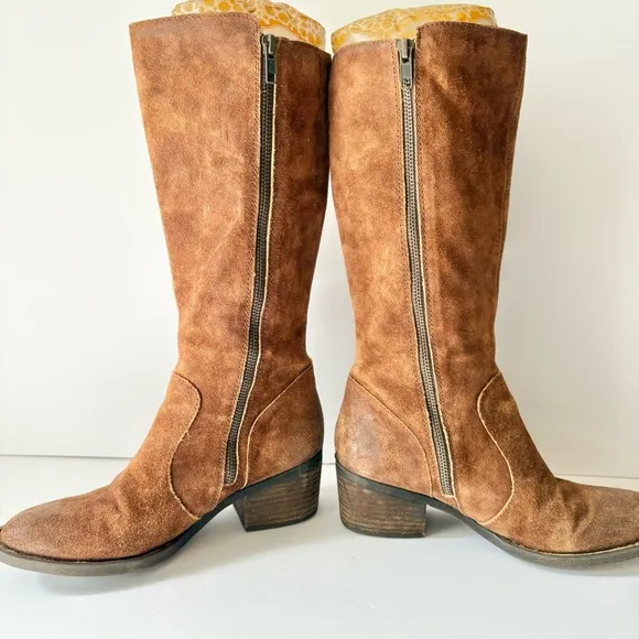Born Beckett Brown Suede Leather Boots