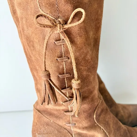 Born Beckett Brown Suede Leather Boots