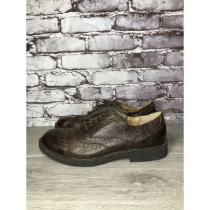Born Brown Leather Brogue Wingtip Oxfords Lace Casual Shoes Men’s Sz 10M US/44EU