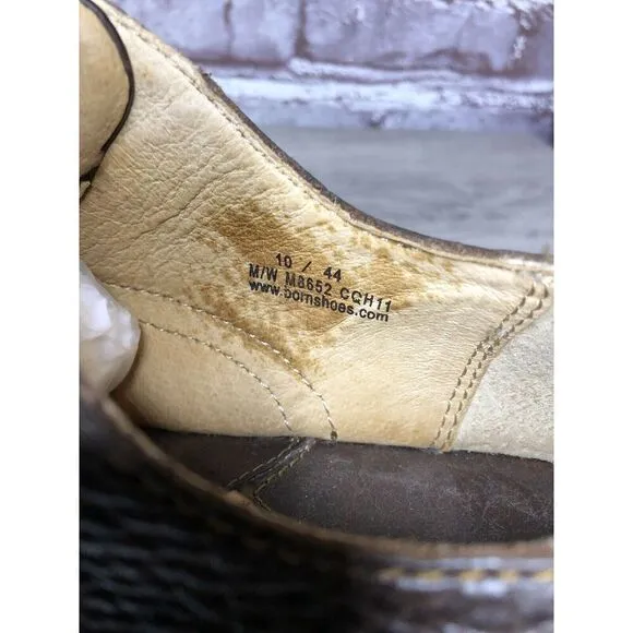 Born Brown Leather Brogue Wingtip Oxfords Lace Casual Shoes Men’s Sz 10M US/44EU