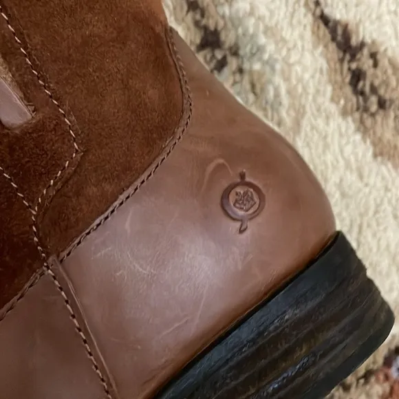 Born Cook Brown Suede/Leather Solid Knee-High Riding Boots Woman’s Size 7.5