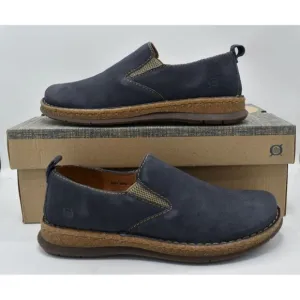 Born Mens Size 11 Bryson Dark Blue Distressed Leather Slip On Casual Shoes