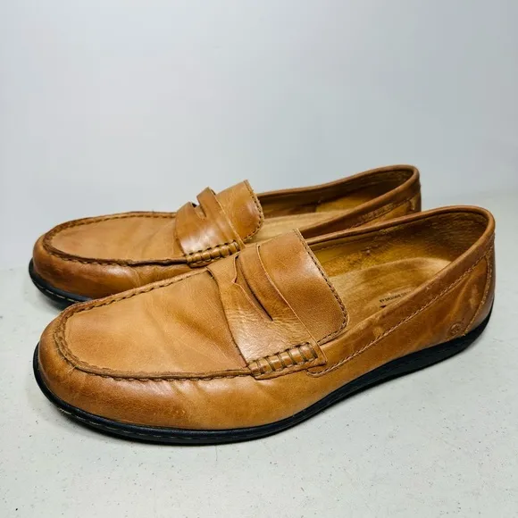 BORN SIMON II PENNY LOAFER LEATHER SHOES MENS 11,5 SLIP ONS