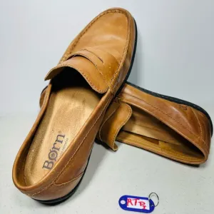 BORN SIMON II PENNY LOAFER LEATHER SHOES MENS 11,5 SLIP ONS
