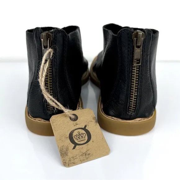 Born Women's Imani Open Toe Leather Sandals Black Size 6