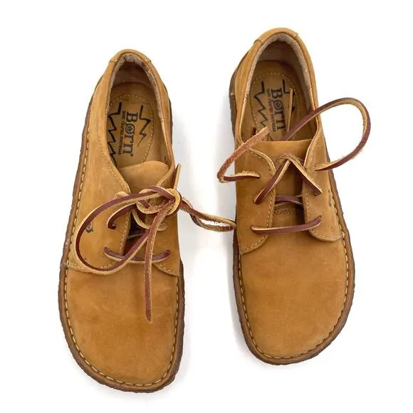 BORN WOMENS LEATHER LACE UP OXFORD SHOES size 6.5