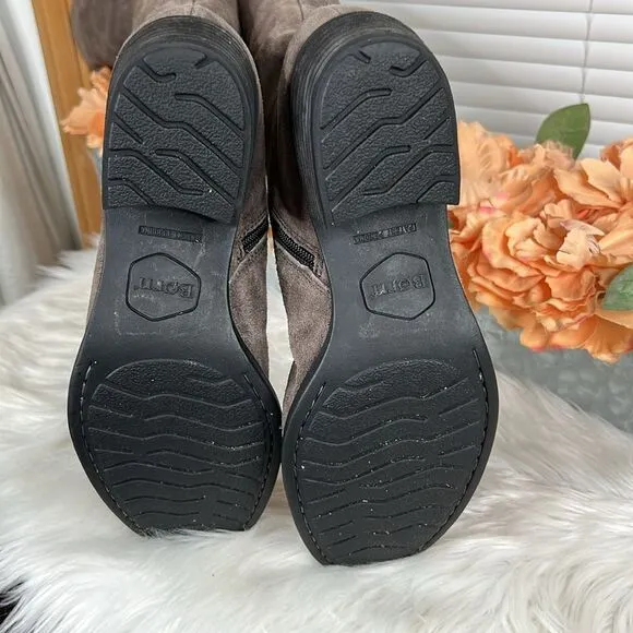 Born Womens Borda Grey Suede OTK Boots Size 10