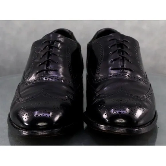 Bostonian Footsaver Men's Wingtip Dress Shoes Size 10.5 D Black Made in USA