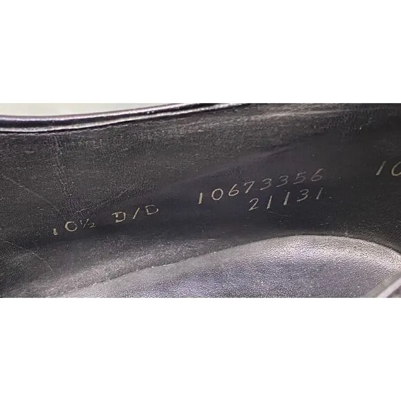 Bostonian Footsaver Men's Wingtip Dress Shoes Size 10.5 D Black Made in USA