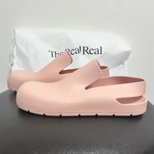 Bottega Veneta Peachy Pink Rubber Puddle Slingback Mule Sandals 41 *No Box*