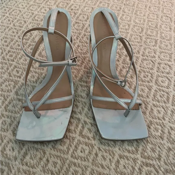 BOTTEGA VENETA STRETCH STRAP SANDAL, Size 37.5 (US 7.5)