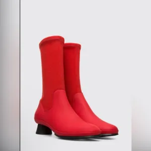 Brand New Red Camper Alright Awesome Mid Calf Boots!!