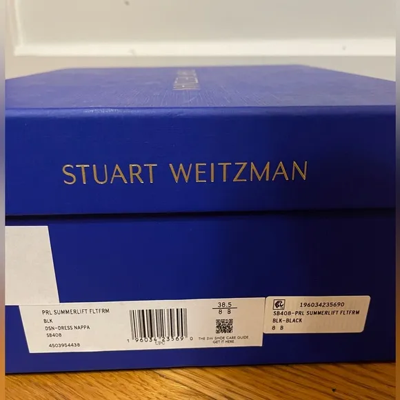 Brand New Stuart Weitzman black sandals, size 8