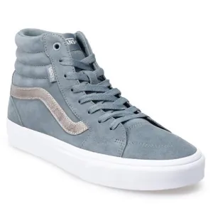 Brand New Vans Filmore Sk8 Hi Smoky Weather Silver Metallic Suede Shoes Size 11