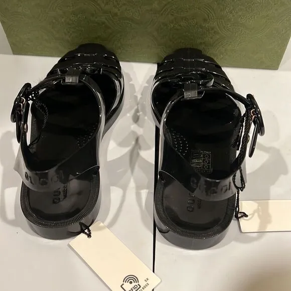 Brand new Gucci rubber sandals with box us men’s size 10