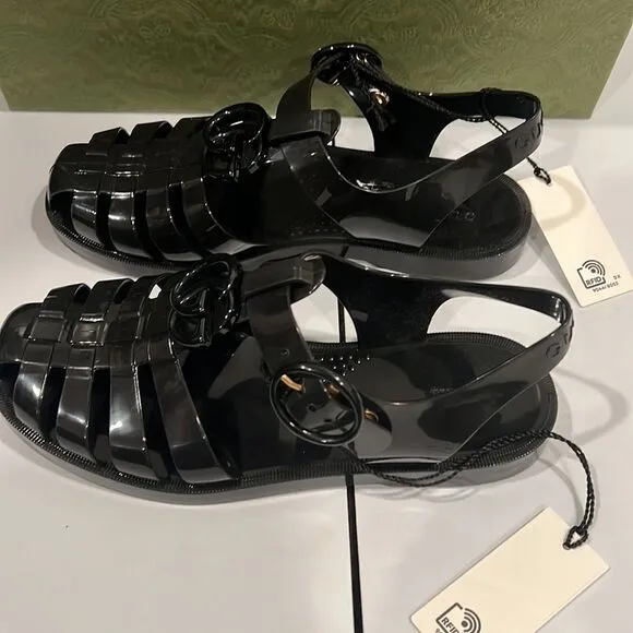Brand new Gucci rubber sandals with box us men’s size 10