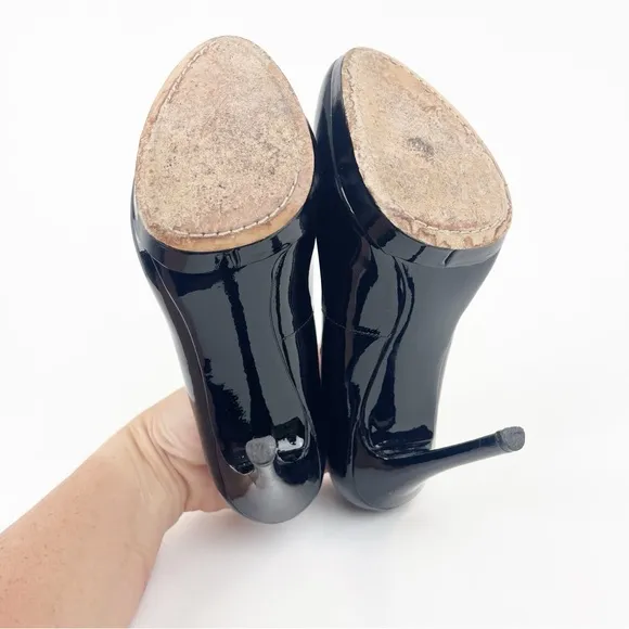 Brian Atwood Bffredrique Black Patent Leather Pumps Size 7.5