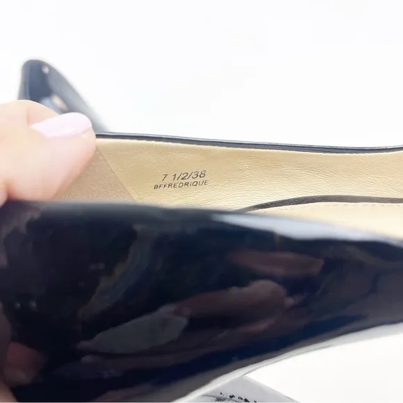 Brian Atwood Bffredrique Black Patent Leather Pumps Size 7.5