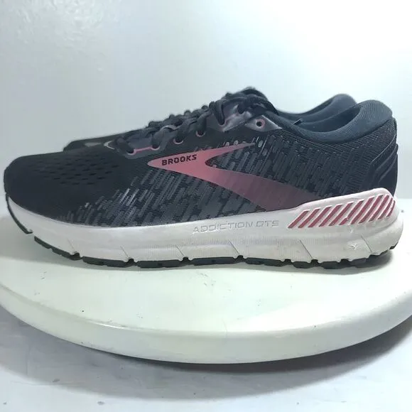 Brooks Addiction GTS 15 Women's Size 10 Medium Running Shoes Sneakers Black