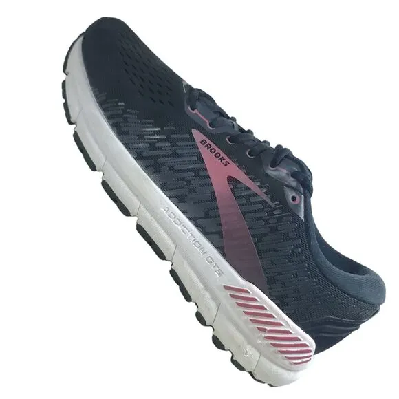 Brooks Addiction GTS 15 Women's Size 10 Medium Running Shoes Sneakers Black