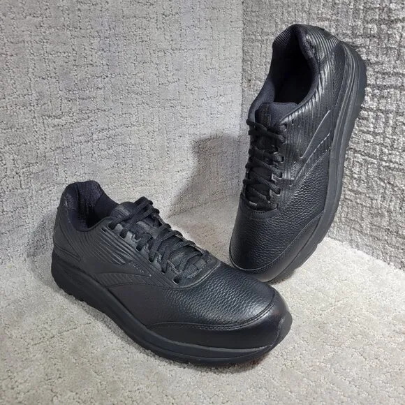 Brooks Addiction Walker 2 Men’s Size 13 Narrow B Black Leather Shoes 1103181B072