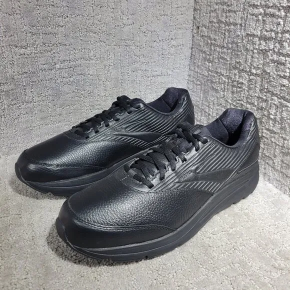 Brooks Addiction Walker 2 Men’s Size 13 Narrow B Black Leather Shoes 1103181B072