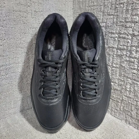Brooks Addiction Walker 2 Men’s Size 13 Narrow B Black Leather Shoes 1103181B072