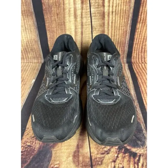 Brooks Adrenaline 21 Men’s 9 Black Mesh Running Shoes 1203291B020 Sneakers EUC