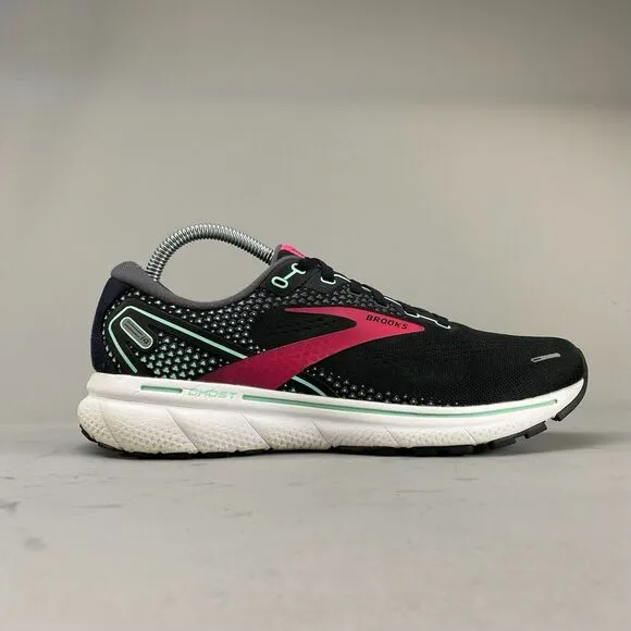 Brooks Ghost 14 Women's US 10 B Black Pink Athletic Sneaker Running Shoes Casual