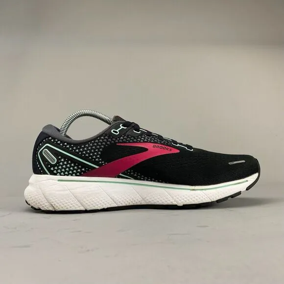 Brooks Ghost 14 Women's US 10 B Black Pink Athletic Sneaker Running Shoes Casual