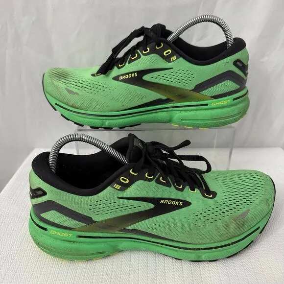 Brooks Ghost 15 Shoes Mens Size 10 D Green Running Sneakers