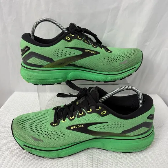 Brooks Ghost 15 Shoes Mens Size 10 D Green Running Sneakers