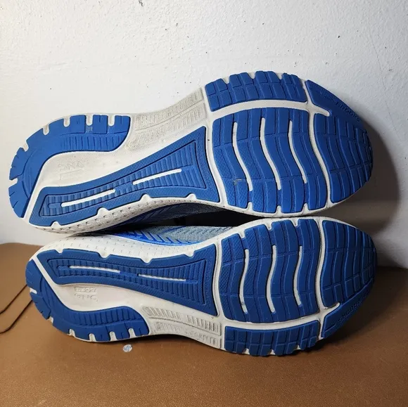 Brooks Glycerin GTS 19 Mens Sz 10 D Gray Blue Running Sneakers Shoes 1103571D095