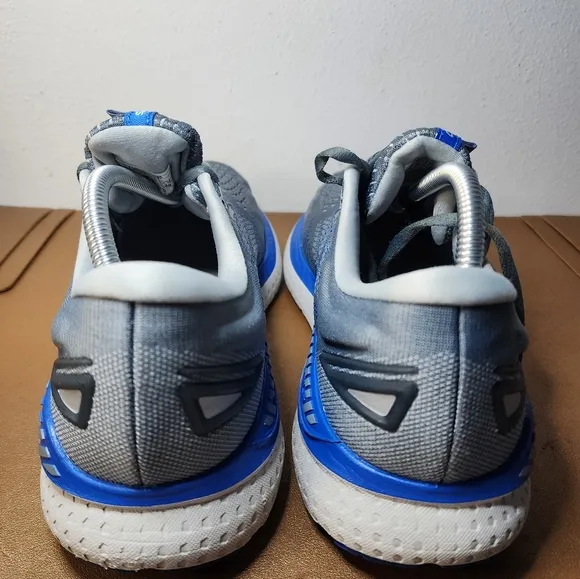Brooks Glycerin GTS 19 Mens Sz 10 D Gray Blue Running Sneakers Shoes 1103571D095