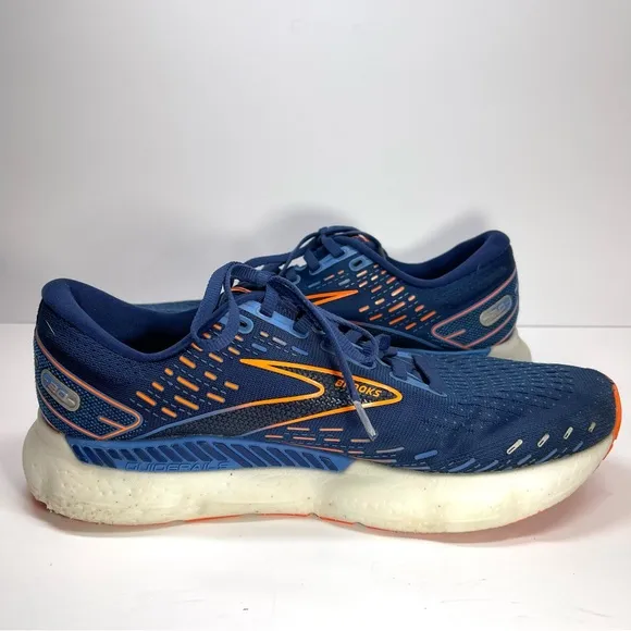 Brooks Men’s Glycerin GTS 20 Blue Depths/Palace Blue/Orange Size 10