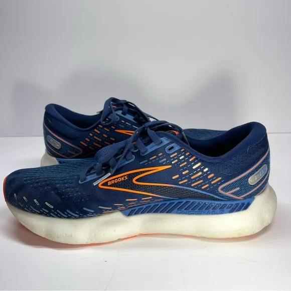Brooks Men’s Glycerin GTS 20 Blue Depths/Palace Blue/Orange Size 10