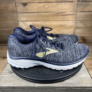 Brooks Mens Size 9.5 Signal Blue Lace Up Athletic Casual Running Shoes