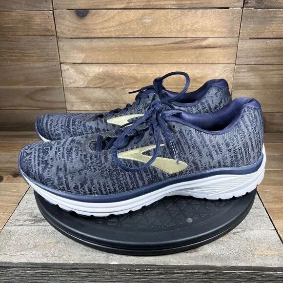 Brooks Mens Size 9.5 Signal Blue Lace Up Athletic Casual Running Shoes