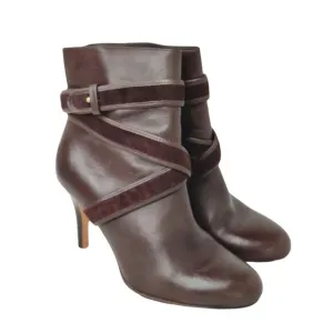 Brown Cole Haan Heeled Booties Sz 6